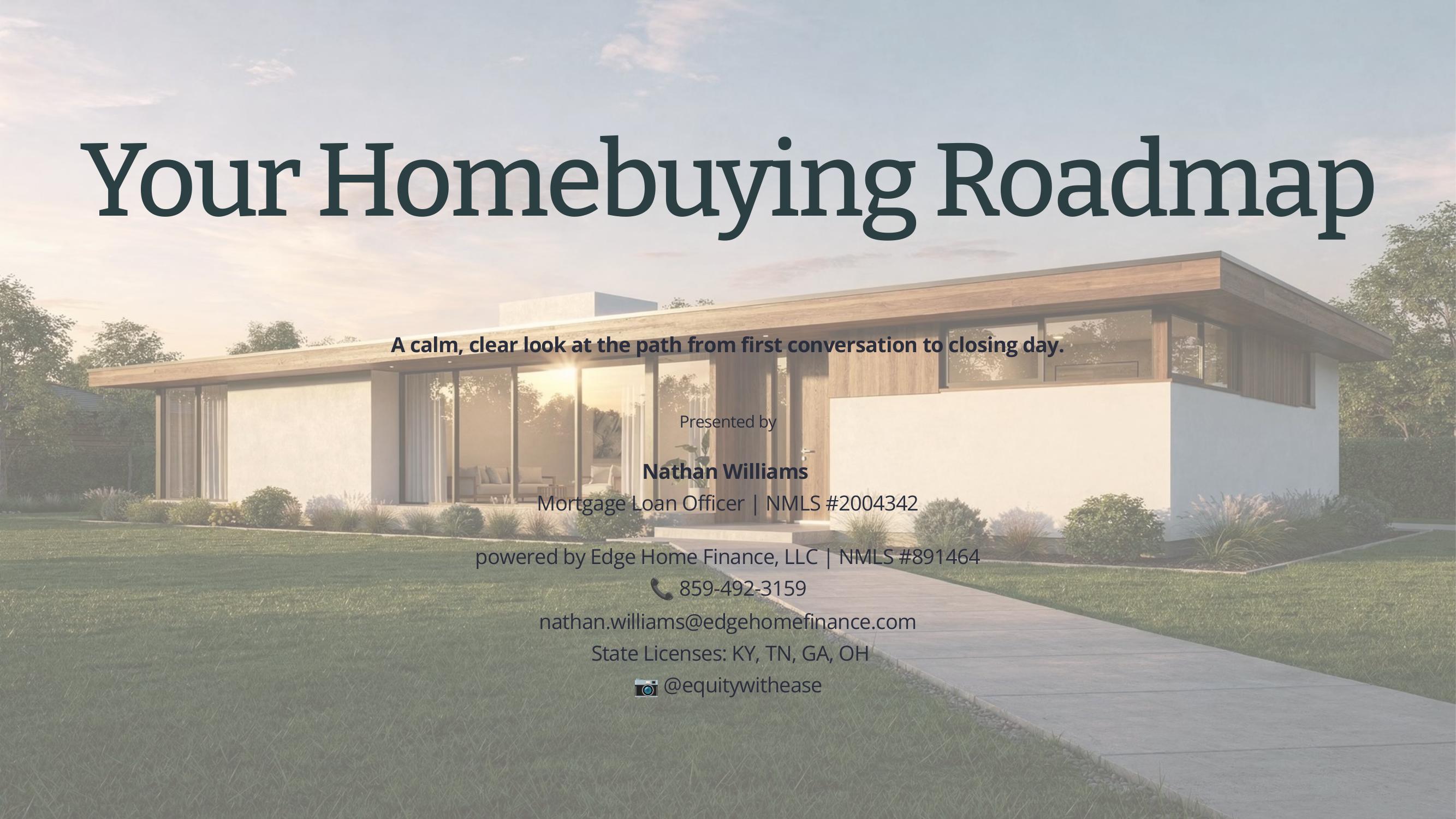 Cover of Your Homebuying Roadmap, a free guide to the financing process